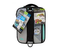 Ultra von Arctic Zone erweiterbar Lunchbox mit 2 Ice Wände/containers-light grau
