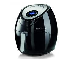 Ariete 4618 Fritteuse, XXL, ölfrei, 5,5 Liter, LCD-Display, 60 Minuten, 7 Programme, Temperatur 80-200 OC, inklusive Rezept, 1800 W, schwarz