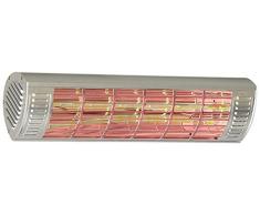 CasaTherm Infrarot Heizstrahler W1500 Gold LowGlare IP65, Silber, 1500 Watt