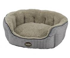 Nobby Komfort Bett oval XAVER grau L x B x H: 86 x 70 x 24 cm