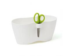 Terra Pflanzkasten für Kräuter mit Schere, Mehrfarbig, 24,4x11x12 cm