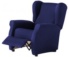 Schutzhülle aus elastischem Sessel Modell Tunez Bezug für Relax-Sessel 32x42x8 cm Marineblau