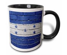 3dRose 155242_4 Mug Becher, keramik, schwarz/weiß