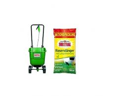 Substral EasyGreen Universal-Schleuderstreuer, Streuwagen, Düngerstreuer & Substral Rasendünger, mit Langzeitwirkung