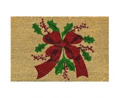 Verdemax 5457 rechteckig Weihnachten Blume Design Fußmatte, 40 x 60 cm