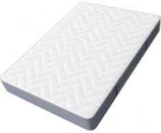Hilding Sweden Pure Multicore WeiÃ/Mittelfeste 7-Zonen Matratze mit Sommer-und Winterseite für Alle Schlaftypen (H2-H3)/200 x 180 x 22 cm Kaltschaummatratze, Schaumstoff, Weià and Grau, 180 x 200 cm