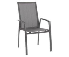 acamp Flair Stapelsessel anthrazit/Carbon Gartenmöbel 60x70x100 cm