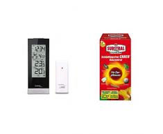 Technoline WS 9767 Wetterstation mit Funkuhr, Innen- und Außentemperaturanzeige, schwarz, 6,4 x 4,5 x 16,5 cm & Celaflor Schädlingsfrei Careo Konzentrat, vollsystemisches Mittel, 250 ml