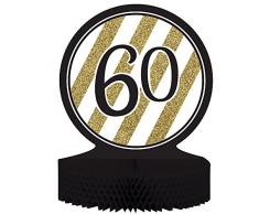 Tischdekoration 60 12 x 9 schwarz/gold