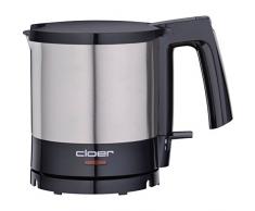 Cloer 4720 Wasserkocher / 2000 W / innen liegende Füllmengenmarkierung / Trockengeh- und Überhitzungsschutz / 1 Liter / mattierter Edelstahlbehälter