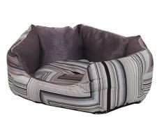 Croci C2078282 Bett Oval, schwarz Stripes