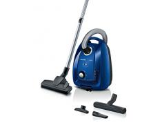 Siemens iQ300 VSC3320, Bodenstaubsauger mit Beutel, blau