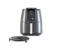 Ninja Air Fryer AF100EU Black Heißluftfritteuse mit präziser Temperaturregelung, Fritteuse ohne Öl und Fett