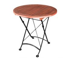 greemotion Tisch Borkum, klappbar, rund, Ø ca. 70 cm, Akazienholz FSC 100 %