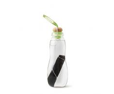 black + blum EGG002 Eau Good Glas-Limette, 650 ml Trinkflasche, Borosilikatglas/Kork