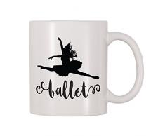 4 alle mal Ballett Kaffee Tasse 11 Oz weiß