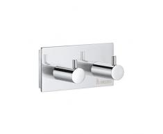 Smedbo Pool Double Handtuch Haken, Silber