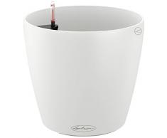 LECHUZA CLASSICO Color 43, Weiß, Hochwertiger Kunststoff, Inkl. Bewässerungssystem, Für Innen- und Außenbereich, 13230