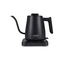 Caso 1877 Coffee Classic Kettle-Elektrischer Edelstahl-Innenraum, Hochwertiges matt schwarzes De Wasserkocher 18/8, 600 milliliters