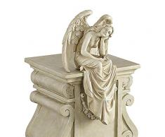 Design Toscano Ruhende Anmut Statue, eines sitzenden Engels, 15 x 21,5 x 38 cm