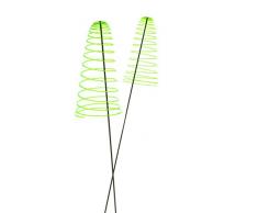 Garten Bronder e.K. 10138.33 SunSpiro - Sonnenspirale, 2-er Set Durchmesser 20 cm, Länge circa 50 cm inklusive Schwingstab 1,25 m und Stecksystem Elvira, Made in Germany, grün