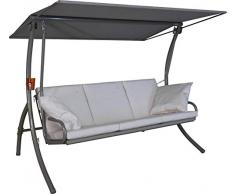 Angerer Elegance Sun Hollywoodschaukel, beige, 3-Sitzer