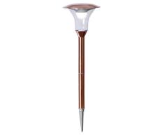 LED-Solar-Pathlight mit Bewegungsmelder 10 Lm / Sensor 100 Lm( 60 Sek.), Edelstahl, Farbe : kupfer, ca. 51x18 cm, 1 warm white LED, mit Solarpanel, Outdoor