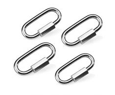 HappyBird | Quick Links Edelstahl - 10 STK. - Rapidglied Karabinerhaken