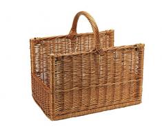 GARDEN FRIEND c1550140, Weidenkorb für Holzscheite, Mehrfarbig, 75x50x35 cm