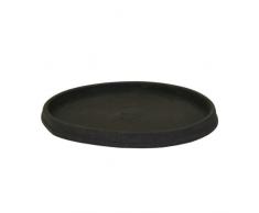 Floralo Untersetzer Terni frostsicher, rund, schwarz / granit, 43 cm