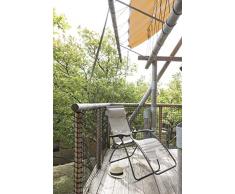 Lafuma Relax-Liegestuhl, Klappbar und verstellbar, Mit Schnürsystem, RSXA, Batyline, schwarz