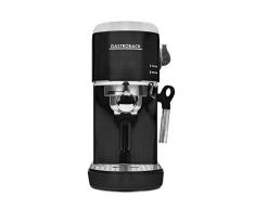 GASTROBACK #42718 Design Espresso Piccolo, Espressomaschine mit Milchaufschäumdüse, 19 bar Pumpendruck, schnelles Aufheizen (40 Sekunden), schwarz
