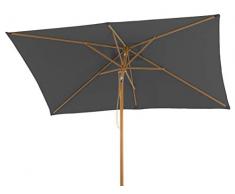 Schneider-Schirme Malaga, anthrazit, ca. 300 x 200 cm, 6-teilig, rechteckig Sonnenschirm