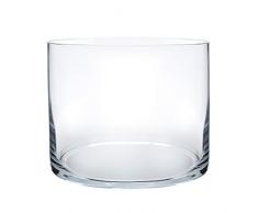 Royal Imports Blumenvase aus Glas mit dekorativem Zentralschaft für Hochzeit oder Zuhause 6 Zoll breit x 6 Zoll hoch Claro