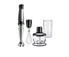 Braun Minipimer 7035 Stabmixer 1000W, 3 Zubehörteile, Zerkleinerer 500ml, Stabmixer, Messbecher 600ml, automatische Geschwindigkeit, Active Blade Technologie