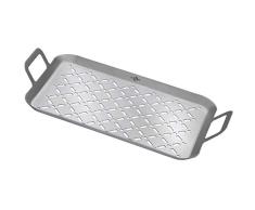 Küchenprofi BBQ Grillpfanne STYLE 43 x 25 x 6 cm, Grillschale, Grillblech, Edelstahl
