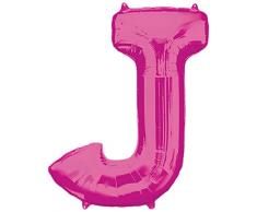 Anagram Folienballon 35420 Buchstabe J, 86,4 cm Pink