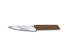 Victorinox Swiss Modern Officemesser mit Holzgriff, 15 cm gerade Klinge, Rostfrei, Edelstahl