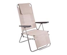 Dajar 464780 Gartensessel Merano Plus D029-05TB Patio Ecru/grau 152 x 59 x 104 cm