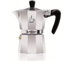 Sprint von Bialetti Caffettiera, Größe: 1 Tasse, Silber