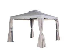 SIENA GARDEN Pavillon DUBAI 300x300 cm anthrazit/natur