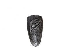 Wandvase mit Calla, Schwarz/Silber