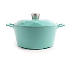 Neoflam Keramik-Kochtopf, antihaftbeschichtet, Carat Serie 4,2 l, Suppentopf 4 QT blau