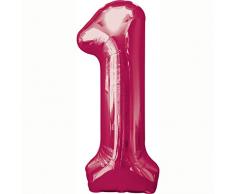 amscan Folienballon 1, Pink