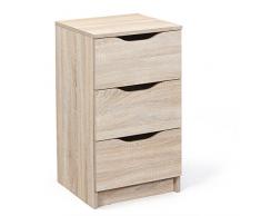 Inter Link Timeless Classic Kommode Dielenschrank Sideboard Hochkommode Highboard Nachtkommode Beistellschrank KFB-Board Sonoma Eiche Nachbildung