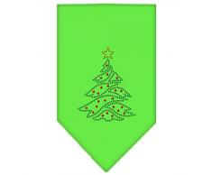 Mirage Pet Products Halstuch, Weihnachtsbaum, Strasssteine, klein, Limettengrün