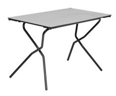 Lafuma Rechteckiger Gartentisch, für 4 Personen, Klappbar, Wetterfest, stein (grau), 110 x 68 cm
