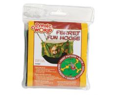 Living World Spielhaus für Frettchen, grün mit Druckmotiv