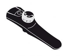 Silit Ersatzteil Deckelgriff Schnellkochtopf Sicomatic econtrol Ø 18 und 22 cm Kunststoff schwarz