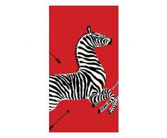 Entertaining mit Caspari Gästetücher, Zebras rot, 15 Stück